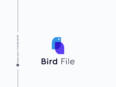 BIRD FILE Modern Minimalist Logo Design bestlogo birdlogo branding businesslogo colorfull company design designlogo file flat graphic design illustration logo minimal minimalist trending