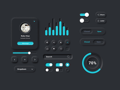 Neomorphism branding design figma graphic design landing page mobile app ui ux web design