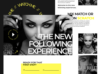 DJ branding design figma graphic design illustration landing page mobile app ui ux