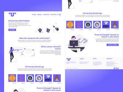 Web Design Landing Page ui