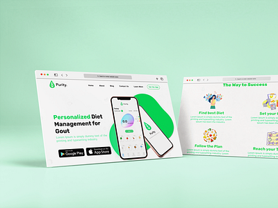 Diet Management Website UI Design