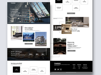 THREE Website UI/UX Design