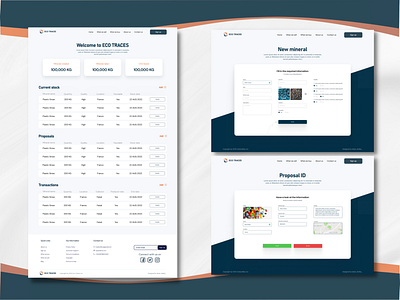 ECO TRACES WEBSITE DESIGN adobexd branding design figma illustration logo prototyping ui user interface ux