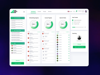 BLACK BUISNESS BOOM DASHBOARD DESIGN