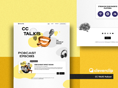 CC Talks cleverclip interactive landingpage podcast podcasting radio sharing speaker