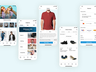 Ecommerce App design ecommerce graphic design mobile app online store retail ui ux