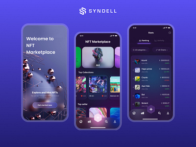 NFT App mobileapp mobileappdesign mobileapplication nft nftapp nftapplication uiux