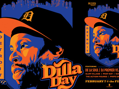 Dilla Day design illustration typography vector