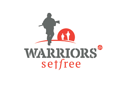 Warriors Set Free illustration logo design typography