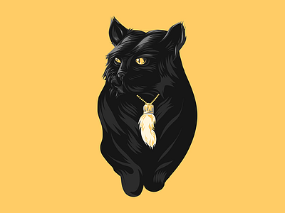 Bad Luck adobe cat draw illustration vector illustration