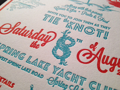 Letterpressed Nautical Numeral design invitations letterpress printing typography