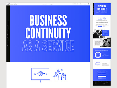 Databarracks Website branding business design illustration page website