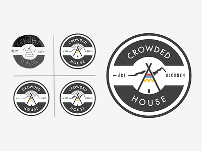 LOGO Crowded House - Åre catarina jönsson crowded house logo logotype process