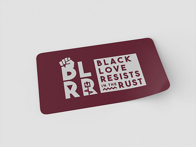 Black Love Resists in the Rust Logo Design