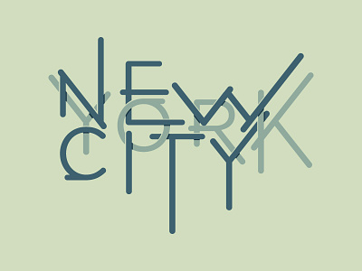 New York City new york city typography