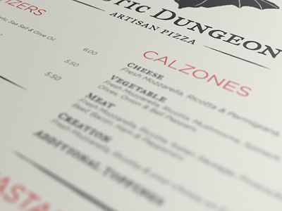 Menu Design