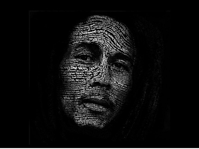 Bob Marley bob lyrics marley music reggae typography portait