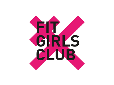 Fit Girls Club art direction branding fitness graphic design gym logo