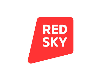 red sky branding concept logo