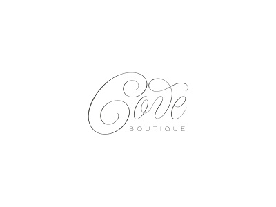 Cove Boutique branding concept logo