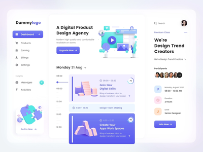 Digital Product Agency by UI/UX Poonam on Dribbble