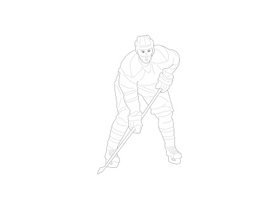Sport illustration - hockey hockey illustration sport