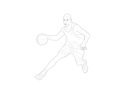 Sport illustration - Basketball player basketball illustration player sport