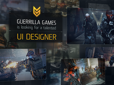 Guerrilla Games is looking for UI Designer amsterdam games guerrilla games hud jobs menus playstation ui user interface videogames