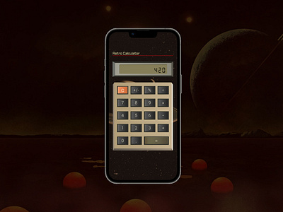 Retro Calculator app | Dali UI Challenge 004