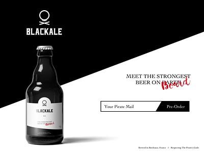 Landing Page – Daily UI challenge #003 beer daily ui label landing page pirate