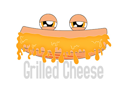 Grilled Cheese character design food food truck illustration meanie panini sandwich vector