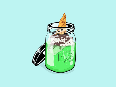 We can pickle that food illustration pickle portlandia vector