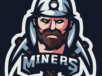 MINER Logo / Illustration / Mascot esports logo miner speedart sports youtube