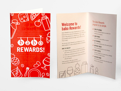 Babo Rewards branding brochure icon rewards