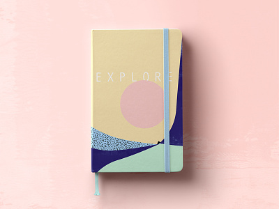 Cover for travel diary about explore amazing New Zealand! colors cover diary illustration minimalistic new zeland