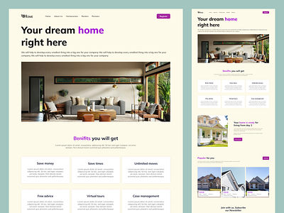 Find Your Dream Home best home finder website branding design flat graphic design home home finder landing page product design top home finder website ui uiux uiux design ux website design websites