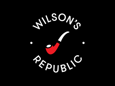 Wilson's Republic Stamp branding design network huddersfield icon identity logo pipe stamp thinker