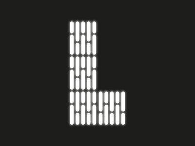 L glow l letter lines pattern star wars typography