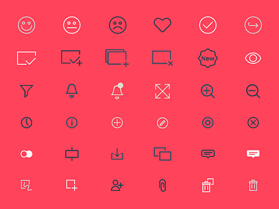 POPSapp Icons branding digital icons lines ui ux web