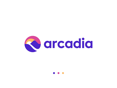 ARCADIA Logo 3d animation branding design graphic design illustration logo motion graphics ui vector