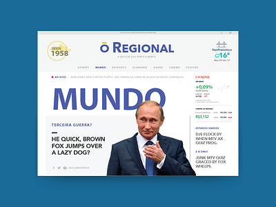 Oregional brand journal newspaper redesign ui ux web website