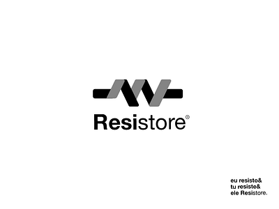 Brand Resistore bran branding gestalt logo logotype sign