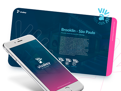 Viva Key - Branding and Ux/UI app brand branding card design graphicdesign loading logo ui ux visual web