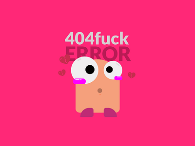 Fuck - Error 404 404 bad caricature design error error404 toyart ui ux