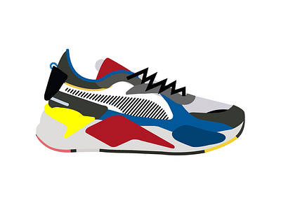 Puma sneakers illustration puma sneakers