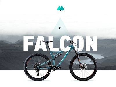 Mountain bike web site concept bicycle bike bikes brand branding concept design falcon logo mountain naming presentation presentation design typography ui