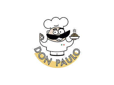 Don Paulo logo pasta pasta logo