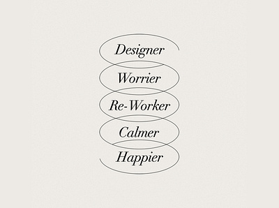 Graphic Designer Manifesto, 2021 comedy design femmetype font funny minimal relatable serif simple typography warm