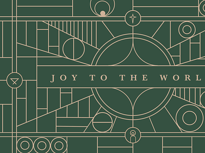 Joy to the World advent christmas design illustration