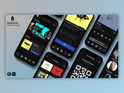Bassiani Mobile App Concept app concept design ui ux